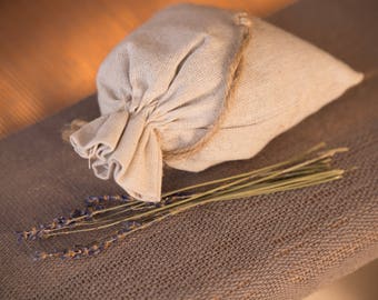 Lavender Scent Sachet in Linen Bag 5 x 7 inches