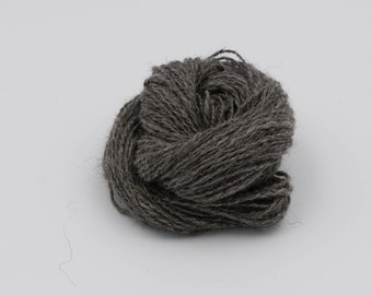 Hand-Spun Gotland DK Weight Yarn - Gray - 2 Ply