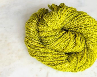 Merino Wool Hand Spun Yarn - Gooseberry