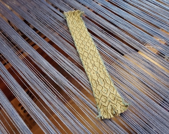 Bookmark Tablet Woven - handwoven - Blues and Greens - Style 2