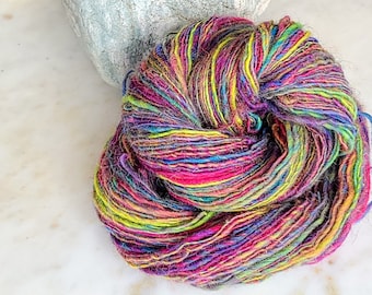 Space Dyed Wool Hand Spun Yarn - Venus