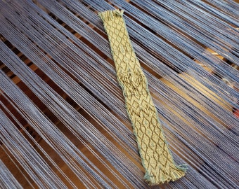 Bookmark Tablet Woven - handwoven - Blues and Greens - Style 1