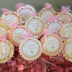 Thank You tags, Party Favor Tags, Baptism favor tags