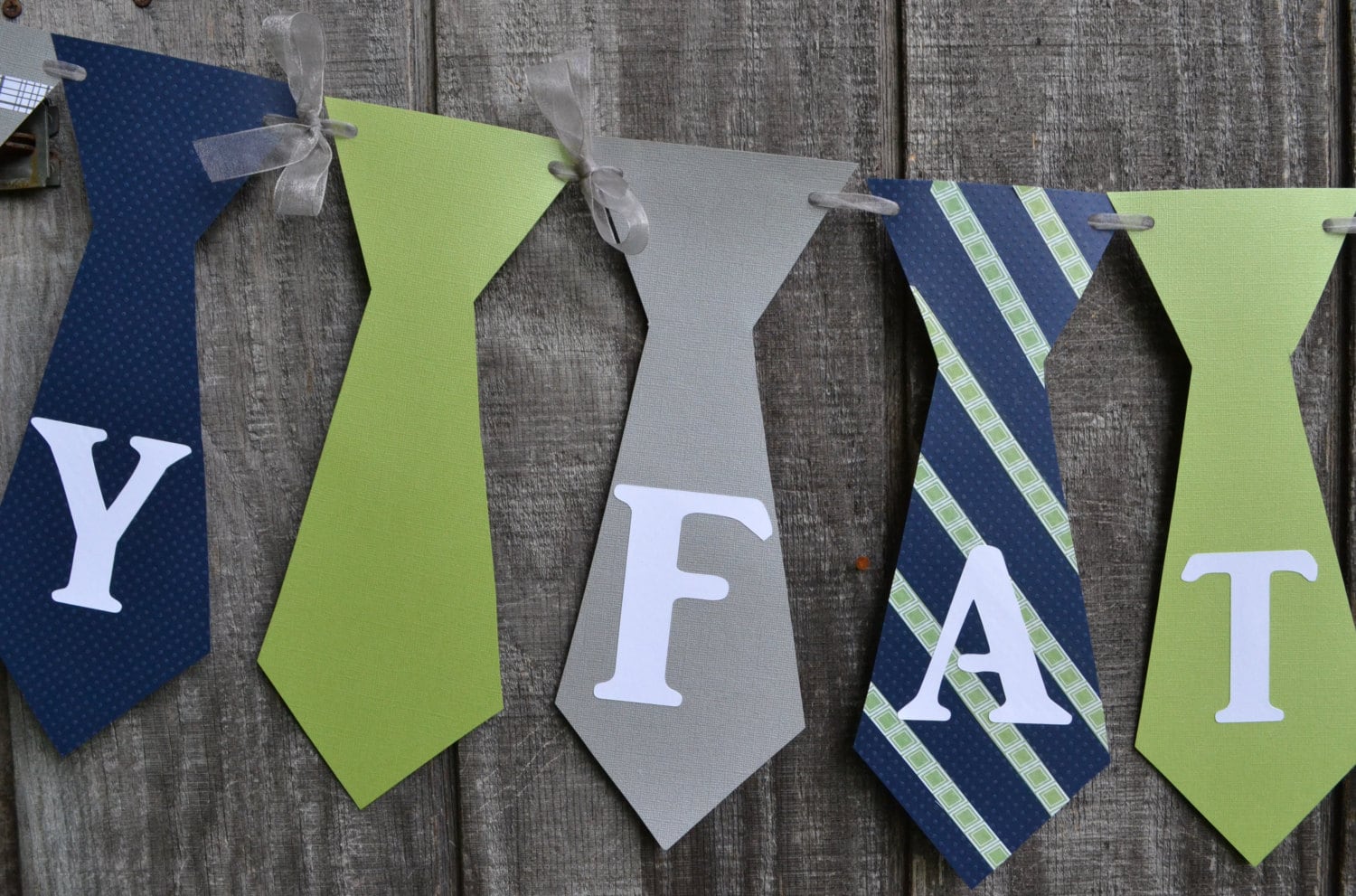 Father's Day Banner Happy Father's Day Banner Tie | Etsy