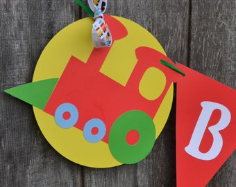 Niño cumpleaños Banner, Banner de cumpleaños de tren, tren de la bandera
