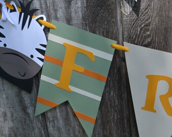 León Rey Inspirado Estandarte de la ducha del bebé, ducha del bebé de la selva, estandarte del cumpleaños de la selva, estandarte de la revelación de género,