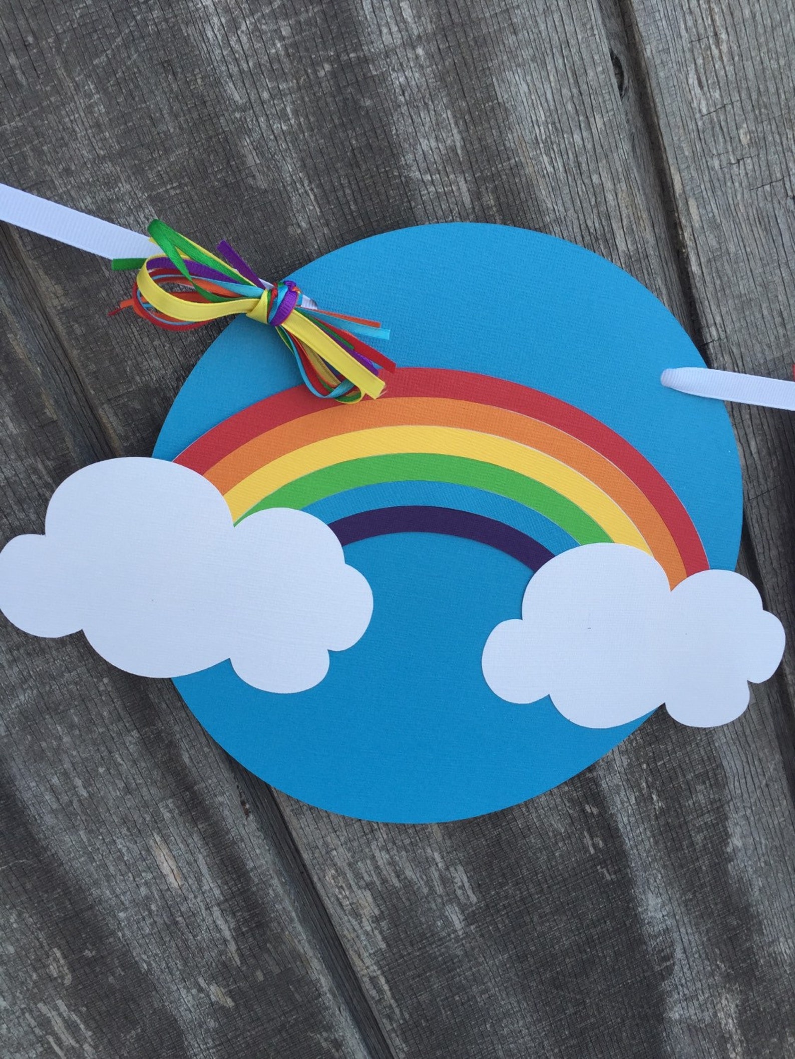 Rainbow Birthday Party Banner Rainbow Banner Rainbow Baby Etsy
