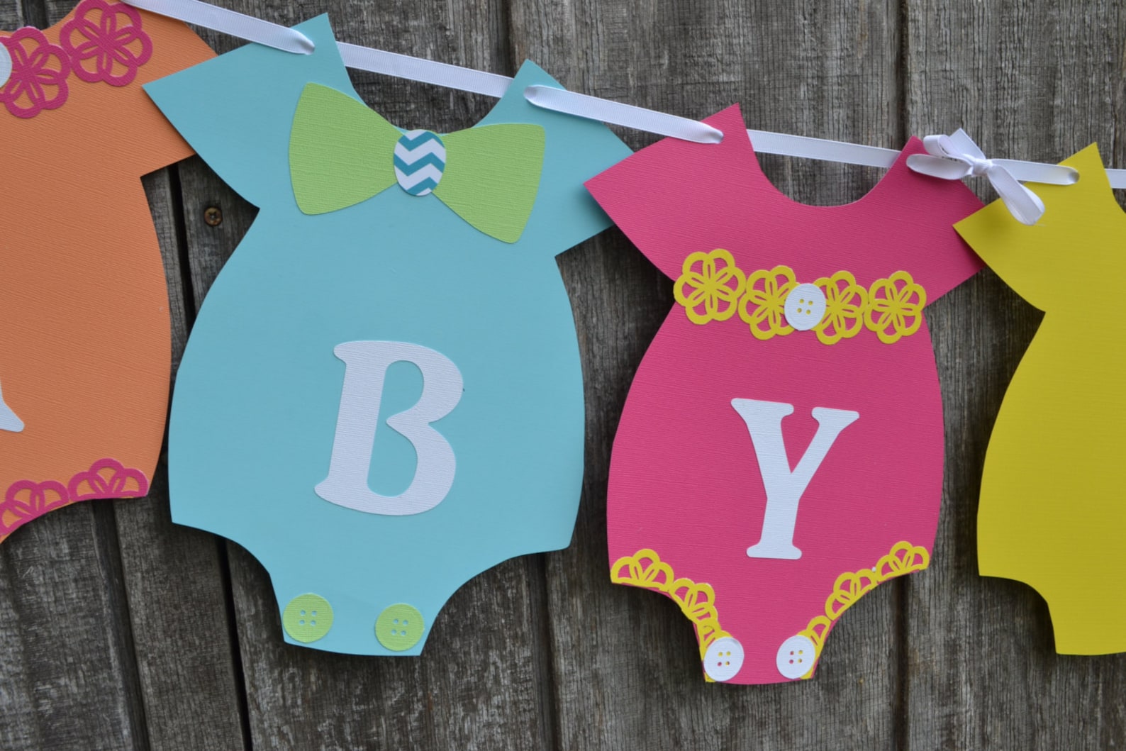 Gender Neutral Baby Shower Banner Bright Colors Baby Shower Etsy