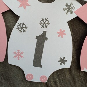 Girl Winter Baby Shower, Winter Onederland Banner, Pink and Silver Shower Banner, Snowflake Banner, Snowflake Baby Shower, Winter Wonderland