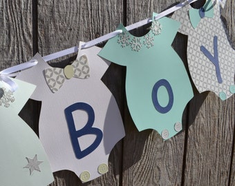 It's a boy banner, Winter Baby Shower, Snowflake Banner, Snowflake Baby Shower,Bow Tie Banner