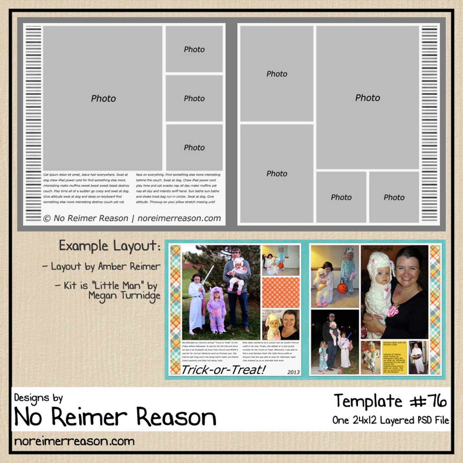 12x12 Digital Scrapbook Template 76 2 Page Scrapbook Layout Etsy