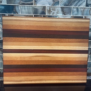 Striped Cutting Board | Wooden Customized Chopping Board | Personalized Cutting Board Gifts | Engraved Cutting Board | Custom Charcuterie