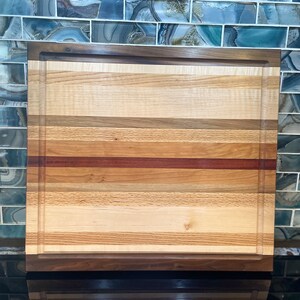 Large Multi Species Cutting Board | Customized Chopping Board | Personalized Cutting Board | Engraved Cutting Board | Custom Charcuterie