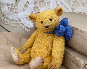 TO ORDER! DEN Ooak Artist Miniature Teddy Bear 3,6 inch