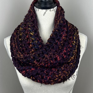 Crochet Scarf, handmade infinity scarf