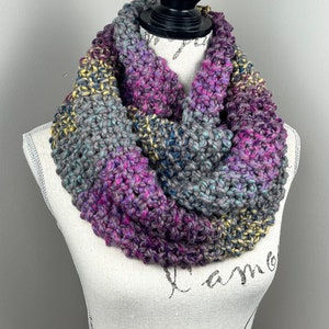 Schlauchschal, Loopschal gestrickt, mehrfarbig