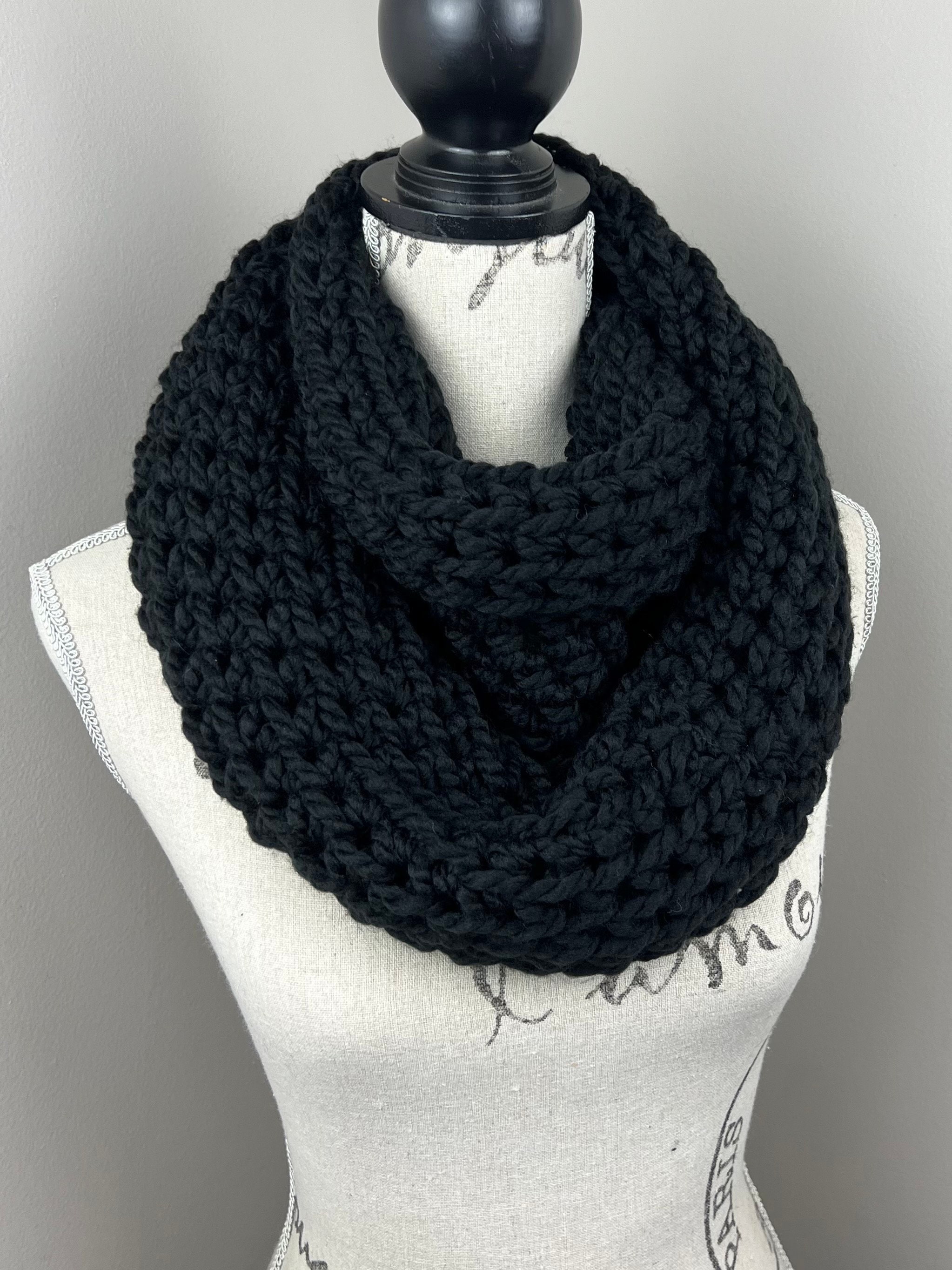 Crochet Scarf, Oversized Infinity Chunky Crochet Scarf - Etsy