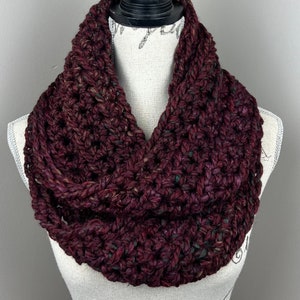 Crochet Scarf, handmade infinity scarf