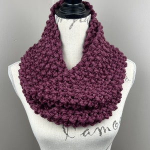 Infinity Scarf, Knit scarf, knit infinity scarf In fig