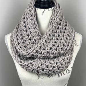 Crochet Scarf, handmade infinity scarf