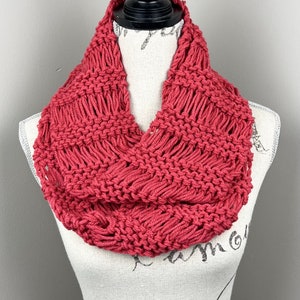Infinity Scarf, Chunky Knitted Scarf