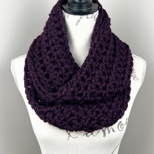 Crochet Scarf, handmade infinity scarf