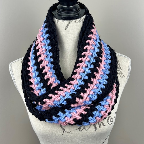 Rainbow Scarf, LGBTQ Crochet Infinity Gay Pride Scarf - Etsy