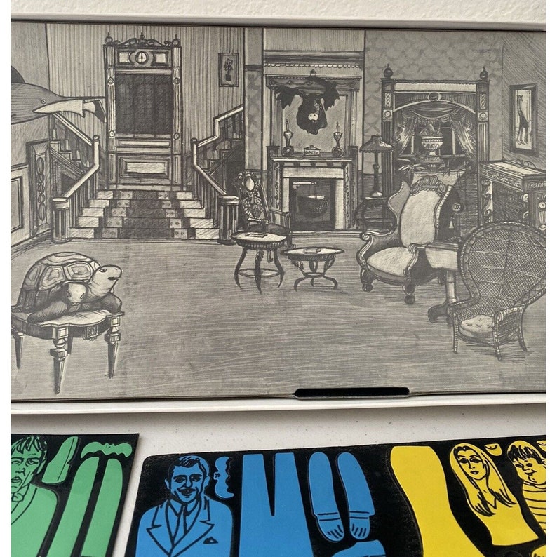 The Addams Family Cartoon Kit Vintage 1965 Colorforms Toy Filmways TV ...