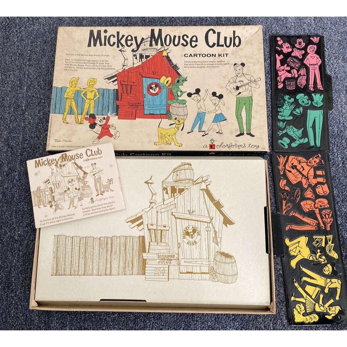 MICKEY MOUSE CLUB Cartoon Kit Colorforms Walt Disney 1962 - Etsy