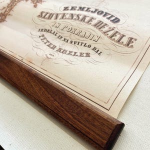 Kosler Karte, Landkarte der Slowenischen Länder und Provinzen, Zemljovid Slovenskih Dežel in Pokrajin, Auswanderung nach dem 1.WW2.WK 1853, Krain, Slowenien
