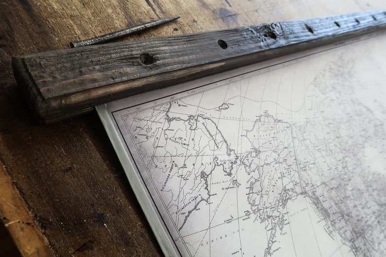 Gray World map 2021. Modern gray wall art on canvas with Etsy