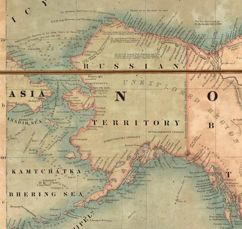Large Antique World Map Canvas, Victorian Style Wall Art, Vintage Decor, 96 x 57 Inches image 12