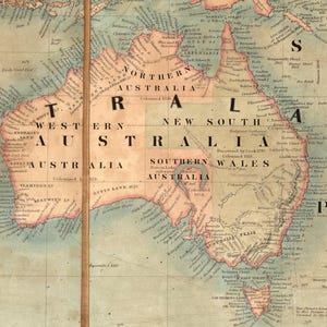 Large Antique World Map Canvas, Victorian Style Wall Art, Vintage Decor, 96 x 57 Inches image 13