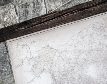 Antique, framed modern world map 2025, Limited wall art, Cotton cloth, Vintage barn, Country style art, Country home decor, Country cabin