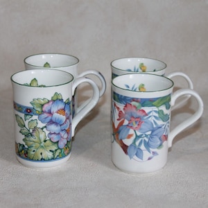 Pair of Kingsbury Bone China Mugs - Choose set of 2 Fancy Coffee Cups
