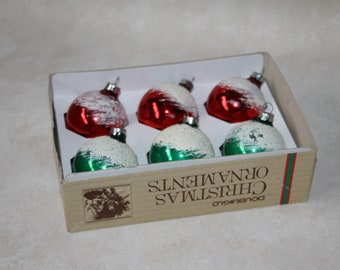 Vintage Doubl Glo Christmas ornaments Made in British Crown Colony of Hong Kong Set of 4 Plastic Vintage Cars