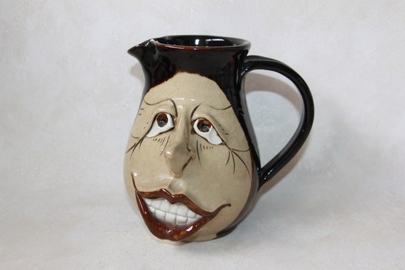Buy Vintage Smiling Face Pottery Jug Oceanside West Melbourne Florida Online in India Etsy