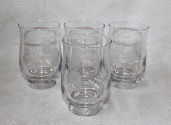 Set of 4 Glass Tumblers 8 Ounce Drinking Glasses Dominion Glass