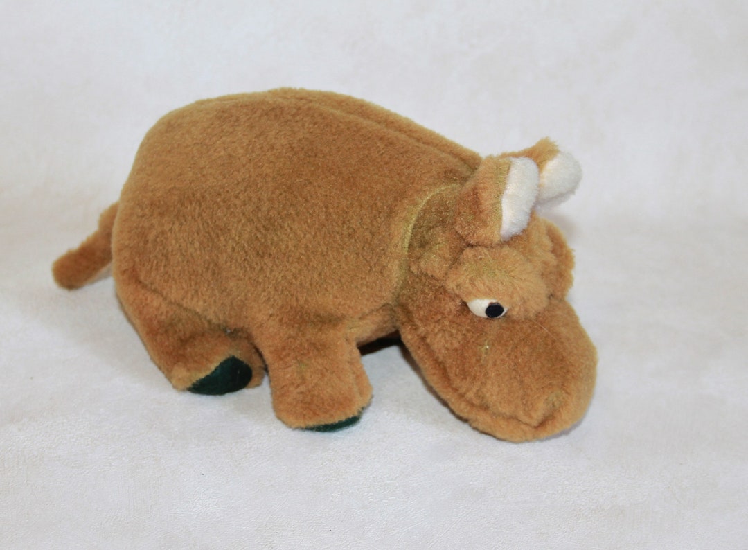 Vintage Merrythought Plush Hippo Stuffed Toy Etsy