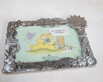 Seagull Pewter Photo Frame - Mullberry Meadow 4 X 6 Desktop Picture Frame