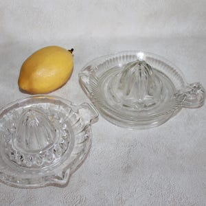 Vintage Glass Citrus Juice Reamer / Glass Juicer - Choose from 2 Styles