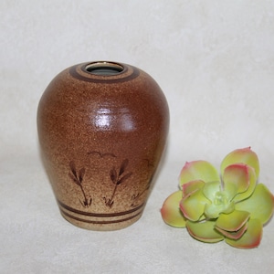 Studio Art Pottery Vase - Rustic Stoneware Vessel