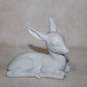 Wallendorf Porcelain Fawn Deer Figurine