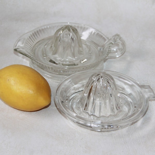 Vintage Glass Citrus Juice Reamer / Glass Juicer - Choose from 2 Styles