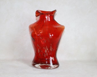 Art Glass Feminine Torso Vase - Ladies' Bust Art Sculpture