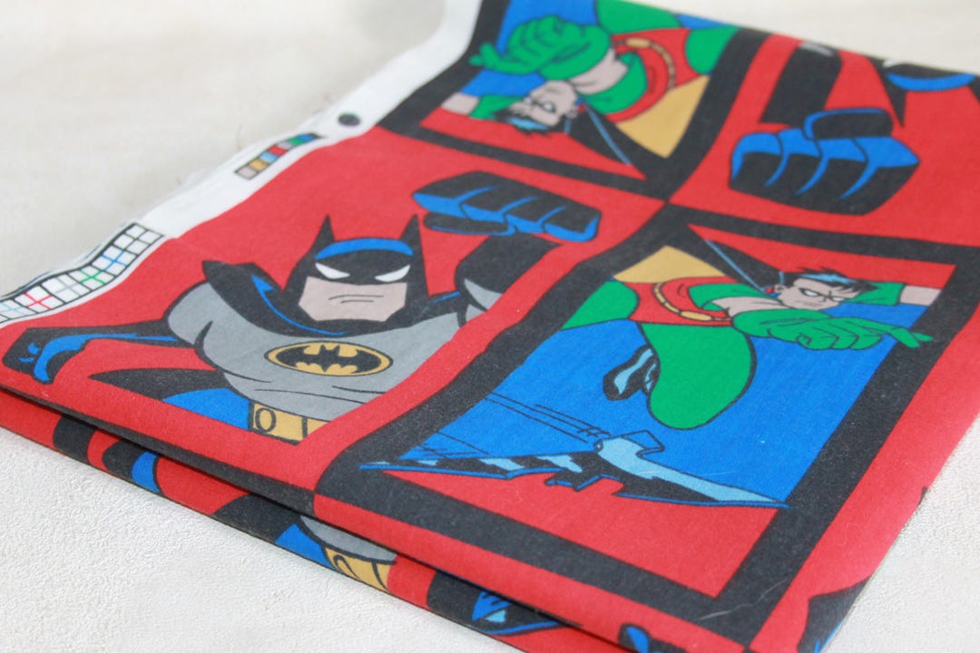 1990s DC Comics Batman & Robin Pattern Fabric 2 Metres Fabric Quilting ...