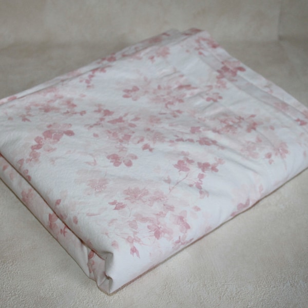 Ralph Lauren Pink Floral Bedsheet - Double Full Size 100% Cotton Flat Sheet