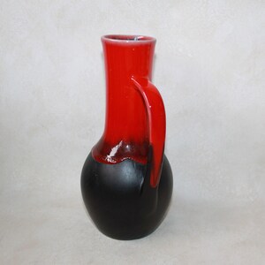 Canadian Pottery Jug Vase Black and Red Pottery image 4