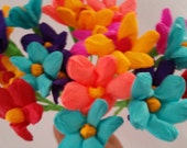 Day of the Dead, 12 Crepe Paper Flowers, Dia de Los Muertos, Mexican Flowers, Fiesta Decorations, Altar Flowers, Cinco de Mayo, Luau
