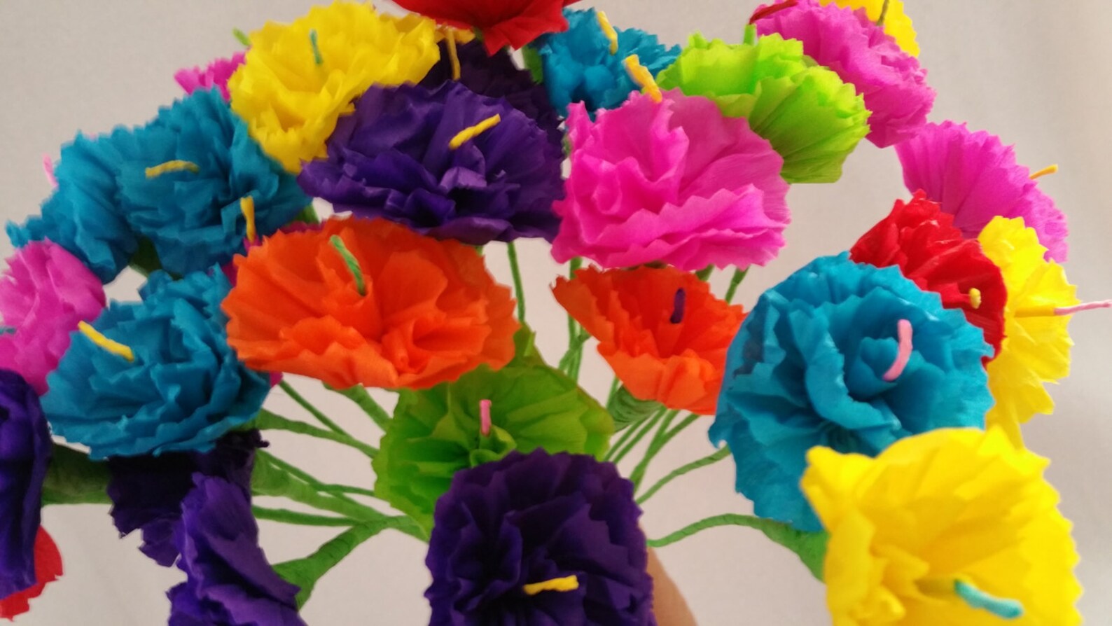 Day of the Dead 12 Crepe Paper Flowers Dia De Los Muertos Etsy